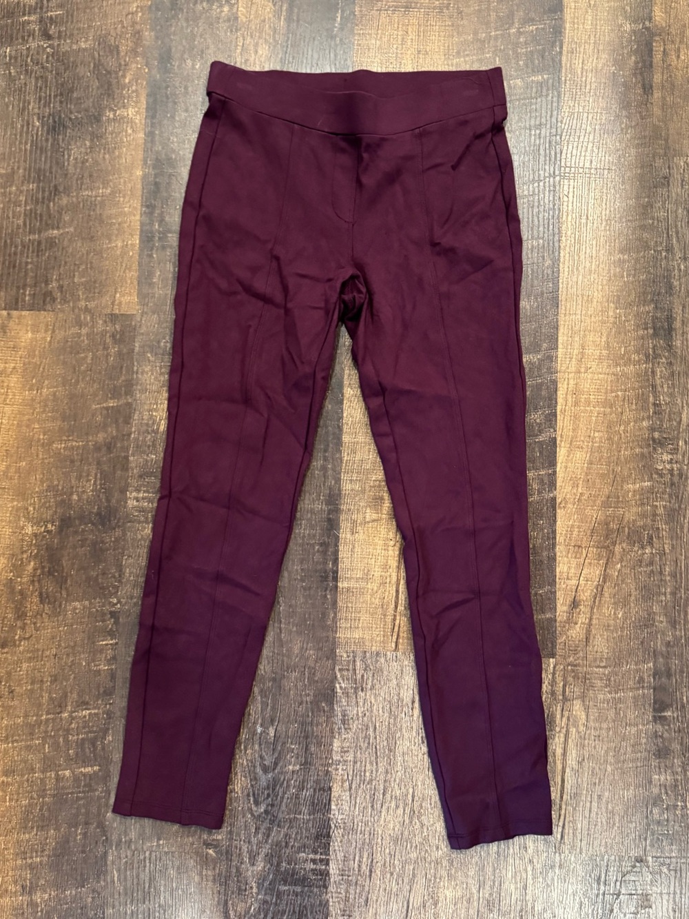 Style & Co maroon ponte leggings